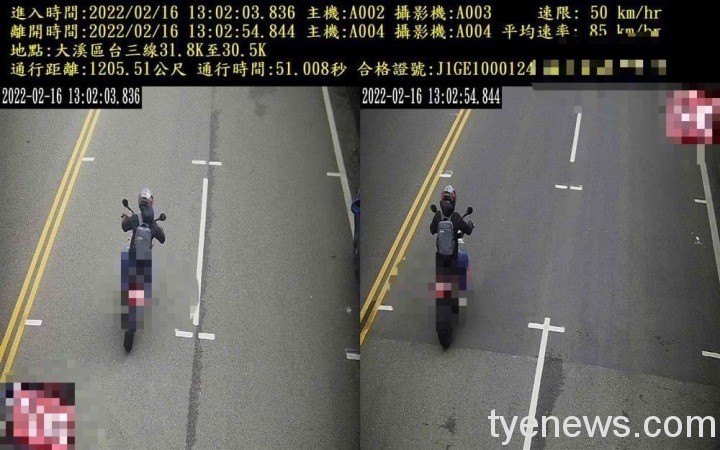 超速爽國庫 桃園台3線區間測速取締首日破百件 S 126574600