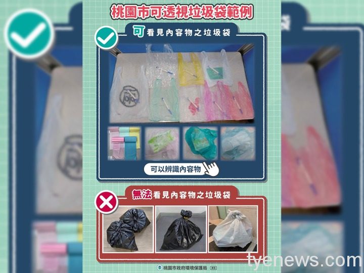 桃園將全面改用透明垃圾袋 4/1宣導7月起實施 S 1728538