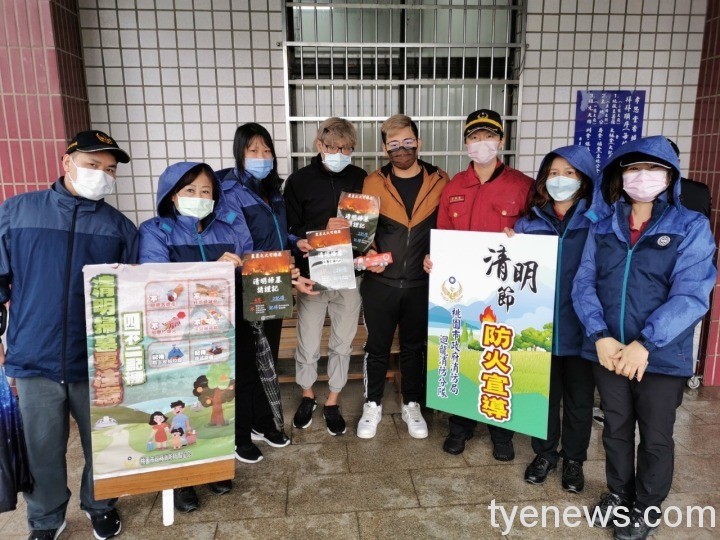 清明祭祖思先祖 消防隊加強宣導 籲民眾注意用火安全