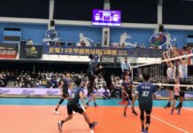 2021企業17年甲級排球聯賽 市府秘書長到場打氣盼勝利留桃園