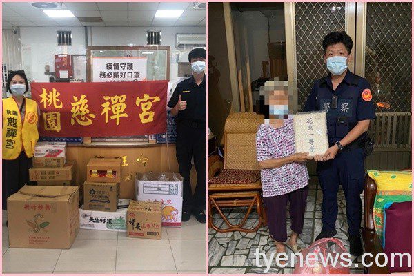 中福派出所攜手桃園慈禪宮 中秋前夕家戶訪查贈物資 S 229302601