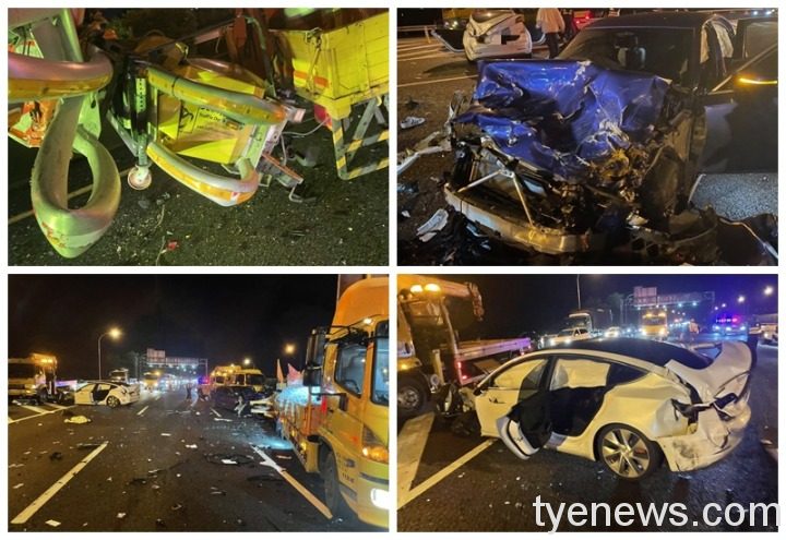 國道特斯拉自駕撞緩撞車 BMW未注意撞死施工員 S 26066968