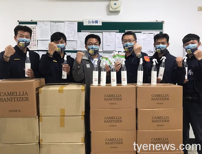 桃市議員楊家俍邀各界捐防疫物資 守護平鎮分局健康 S 44277934