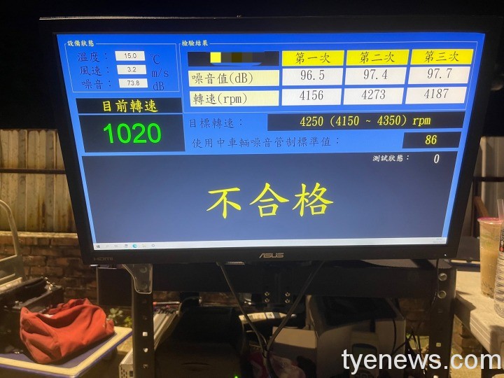 楊梅警攜手環保局稽查噪音車輛 現場開罰26位車主 S 893040