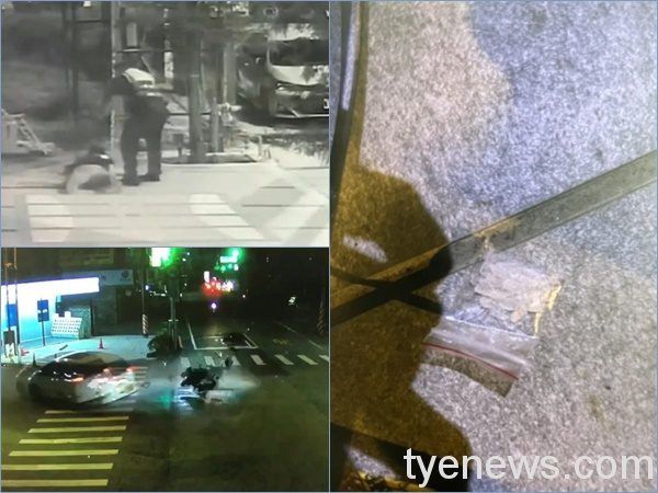 嫌犯逃避追緝駕車火速逃逸 闖紅燈撞傷無辜騎士。圖:警方提供 嫌犯逃避追緝駕車火速逃逸 闖紅燈撞傷無辜騎士。圖:警方提供