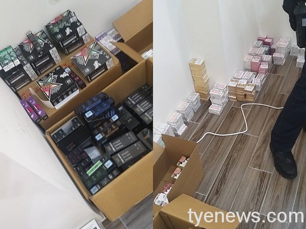 桃警破獲詐騙集團逮7人 ,「生意」不好兼賣電子菸。圖:邱怡芳翻攝 桃警破獲詐騙集團逮7人 ,「生意」不好兼賣電子菸。圖:邱怡芳翻攝