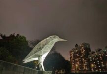 南崁溪夜鷺裝置藝術 享受潺潺溪畔風光