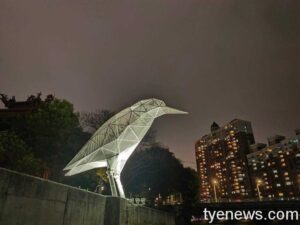 南崁溪夜鷺裝置藝術 享受潺潺溪畔風光