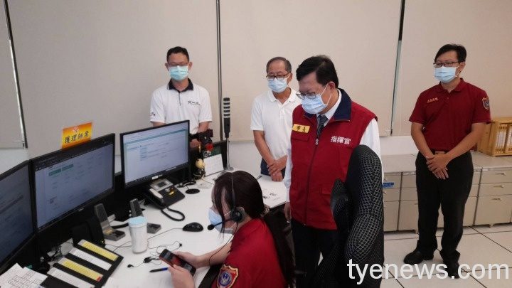 桃市119平均日接900件報案 鄭文燦感謝派遣員守護疫情 wp 1622961194511