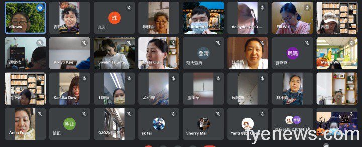 參加文康抽獎活動新移民學員觀看「愛臺新移民-表達心感動」分享影片。 參加文康抽獎活動新移民學員觀看「愛臺新移民-表達心感動」分享影片。