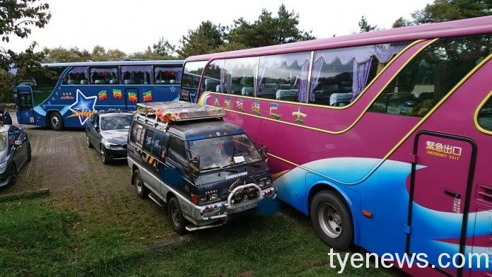 圖3.塔塔加地區停車場停車亂象 玉管處