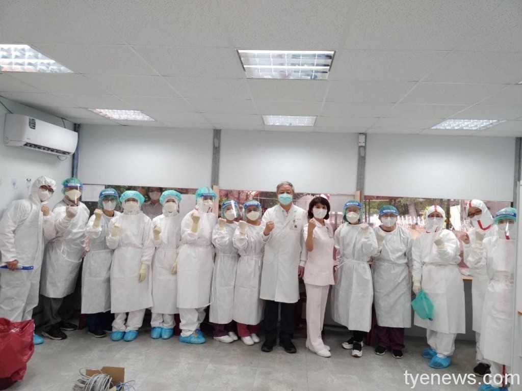圖一、臺北榮總桃園分院正式進駐巨蛋篩檢站，開始為社區民眾服務。