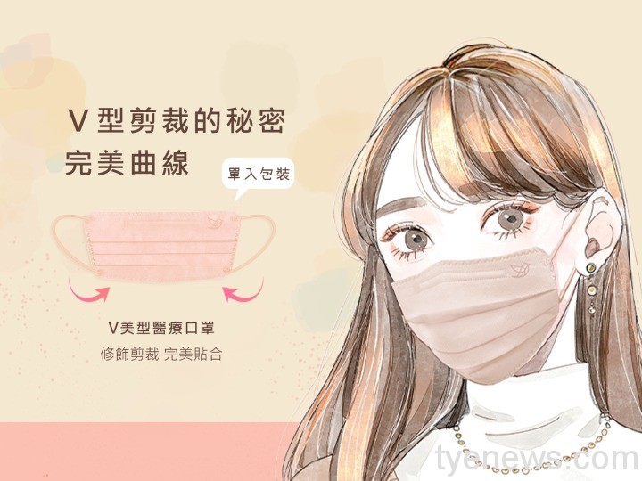 圖五、「V美型醫療口罩」女神御用五大亮點-1 圖五、「V美型醫療口罩」女神御用五大亮點 1