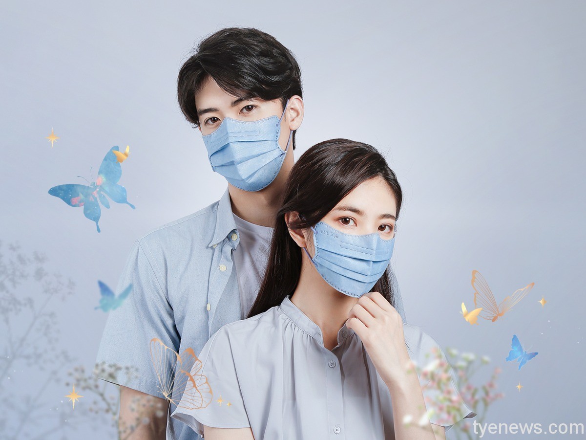 艾爾絲全台獨家蝴蝶美妍口罩 彩蝶飛舞面具上妝 優雅蛻變 圖四、蝴蝶美妍口罩 冰晶蝴蝶