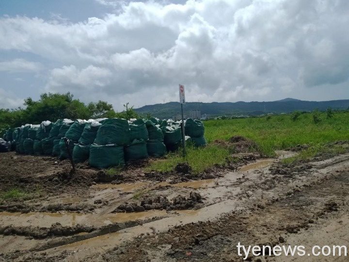 熱帶低壓襲擊恆春半島 第七河川局呼籲民眾做好防汛 恆春地區東門溪排水防汛袋防汛作為