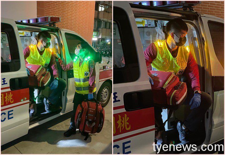 桃市消防局升級反光救護服裝 超亮螢光黃保障人員安全 新式救護服裝實穿照