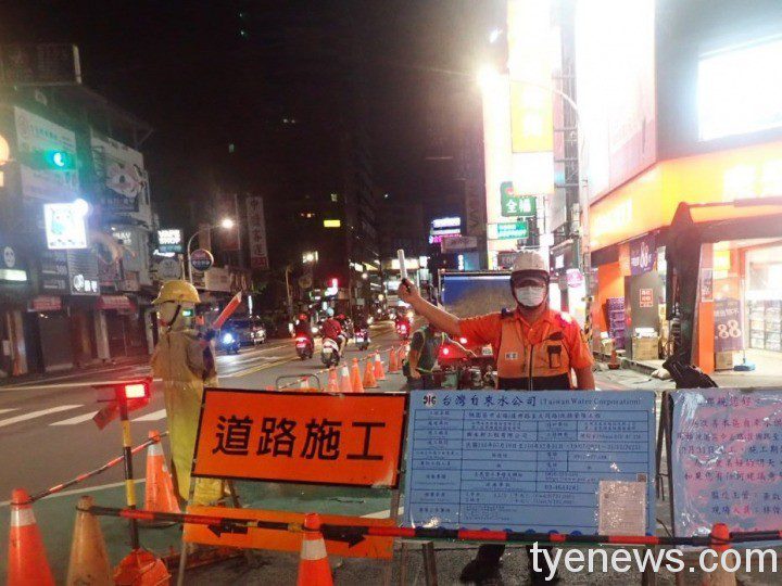 台水汰換桃園中正路50年老水管 施工兼顧商家營運及人潮 施工前