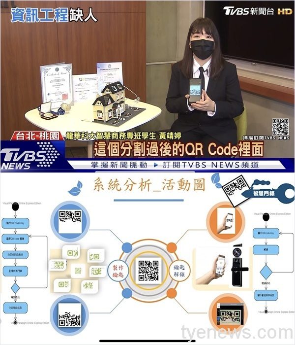 龍華師生結合鑰匙與手機 打造「智慧門鎖App」展現創新能量 智慧門鎖結合鑰匙與手機 龍華科大師生展現優異創新能量 2