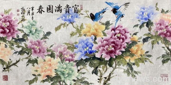 松山書畫班師生聯展 2/12~3/1平鎮圖書館展出百餘件作品 松山書畫班師生聯展01