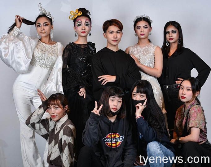 萬能科大時尚系 帶你尋找斜槓人生 林昭佑同學第二排右3榮獲OMC世界盃美容美髮錦標賽法國總部特頒技術優秀獎4面獎項
