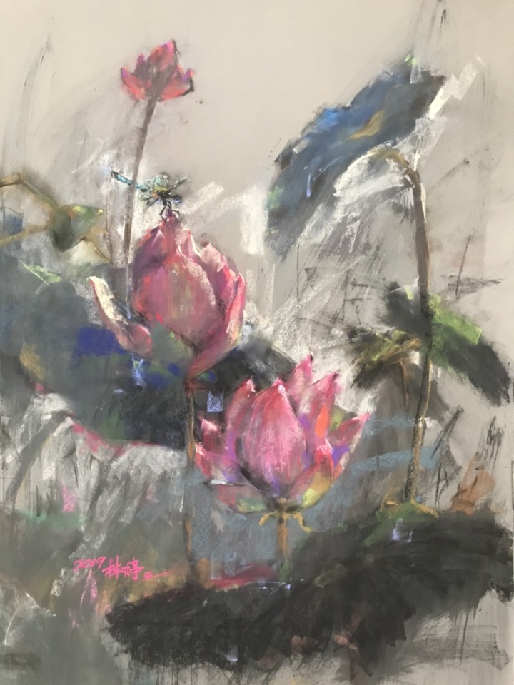 粉彩100X79cm和合庭吉2019 粉彩100X79cm和合庭吉2019