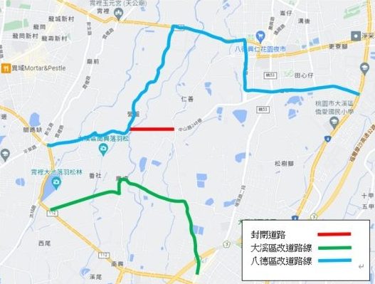 營盤橋拓寬預計明年2月完工 大溪埔頂路一段部分道路封閉 螢幕擷取畫面 45 e1658128243108