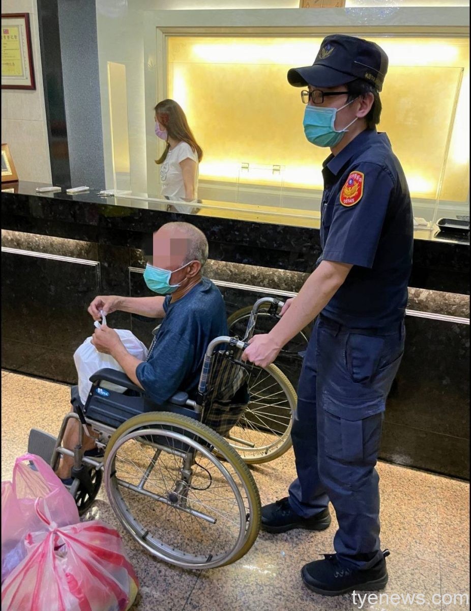 6旬翁無家可歸原因曝光引鼻酸 大園暖警攜手社會局助安置 161218 scaled 1