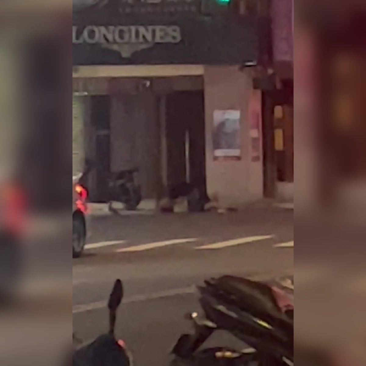 【有片】酒後起爭執老同事街頭互毆 持安全帽猛K往死裡打