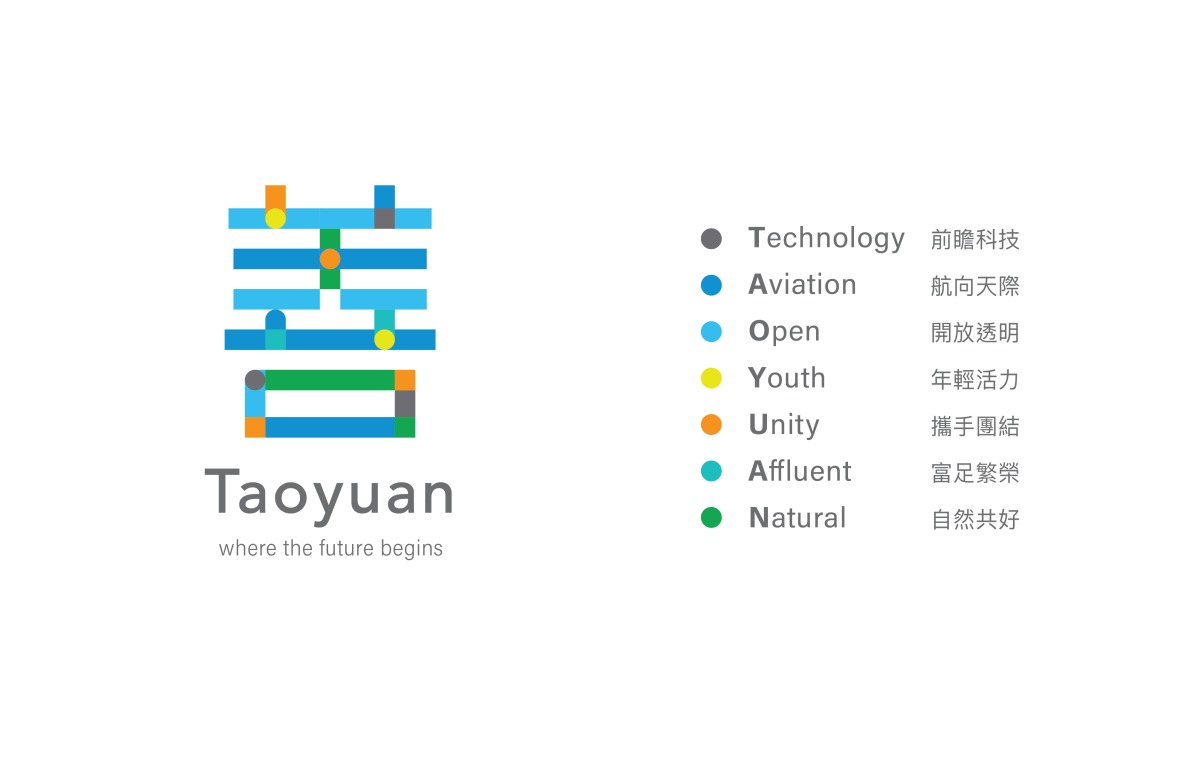張善政競選主視覺亮相 「善TAOYUAN」藏這些設計巧思 善logo看板 final in