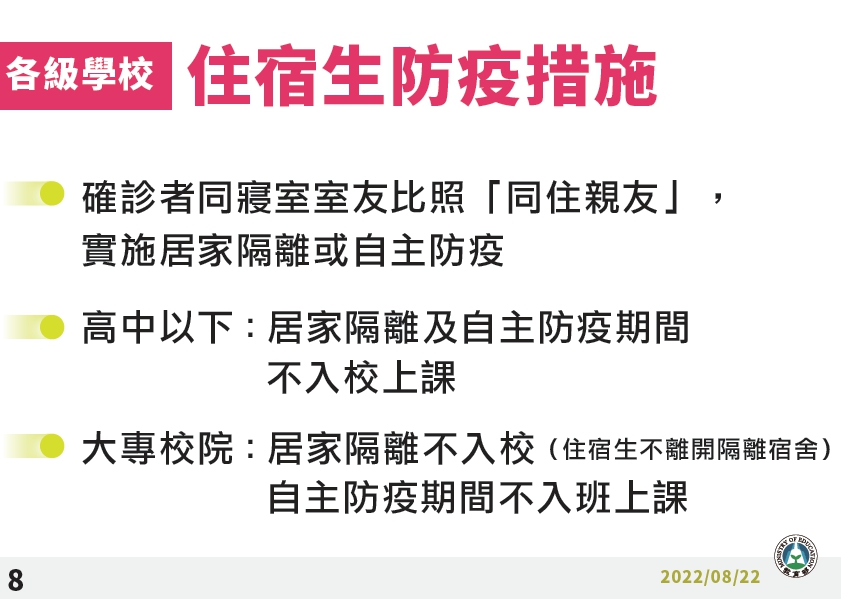 以篩代隔!今起確診不停課 、快篩陰可照常上學 1662947106205