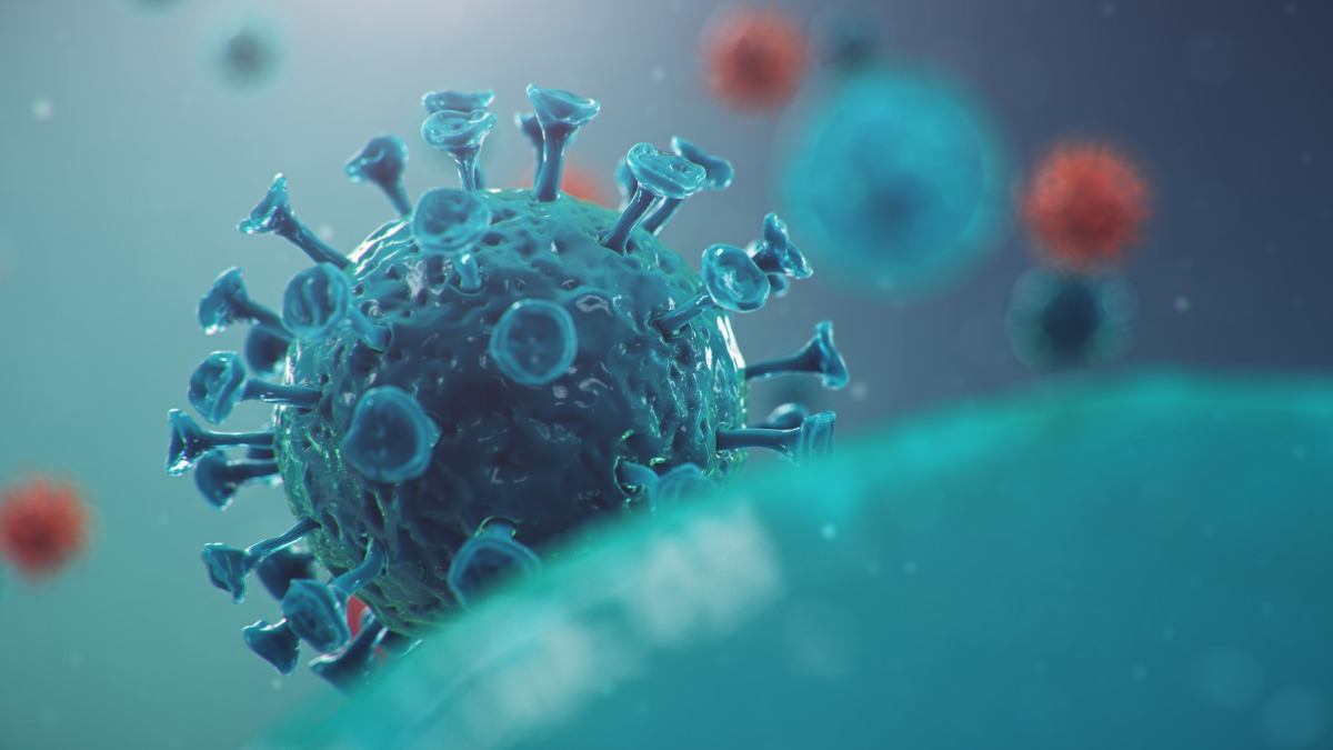 國內再增128例BA.5本土個案 占比逾8成 outbreak chinese influenza called coronavirus 2019 ncov which has spread around world danger pandemic epidemic humanity human cells virus infects cells 3d illustration 2