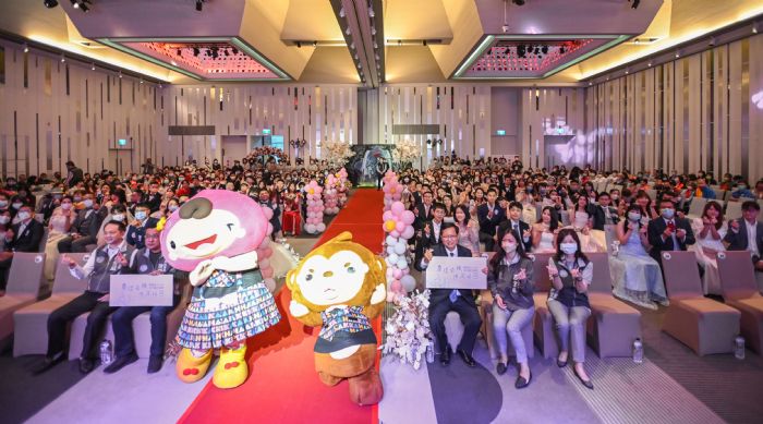 桃園市111年市民聯合婚禮 80對新人共結連理共創甜蜜未來 20221105194157184
