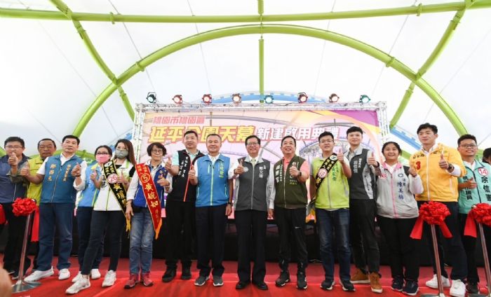 桃園區延平公園天幕完工啟用 打籃球免日曬雨淋 20221115185847136