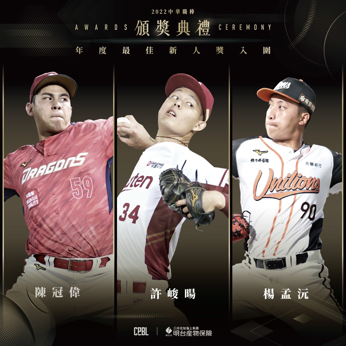 中職年度三大獎入圍揭曉 頒獎典禮11/30登場 2022頒獎典禮 社群 三大獎入圍 工作區域 1 複本 2