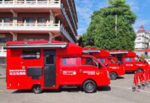 林口竹林山觀音寺捐3救災指揮車 保障桃消執勤安全