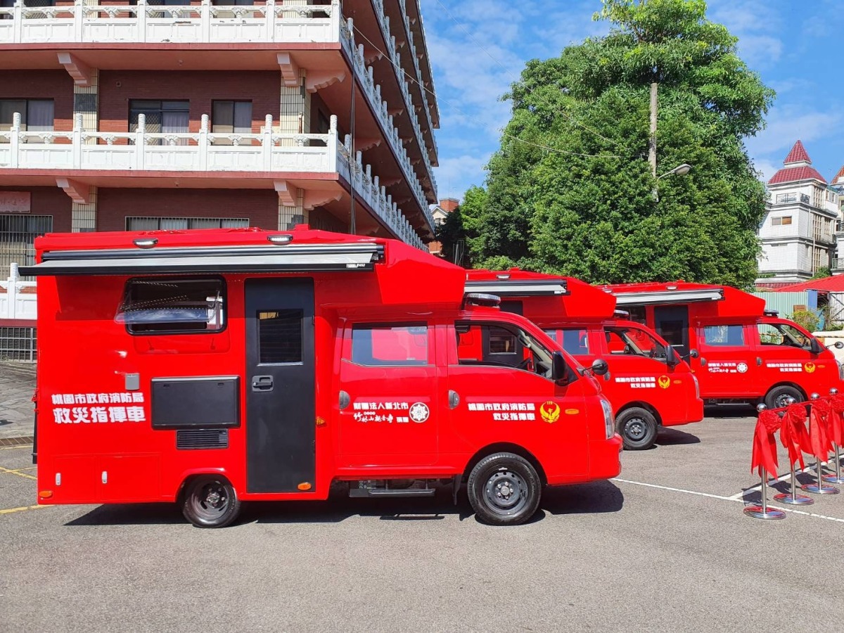 林口竹林山觀音寺捐3救災指揮車 保障桃消執勤安全 71