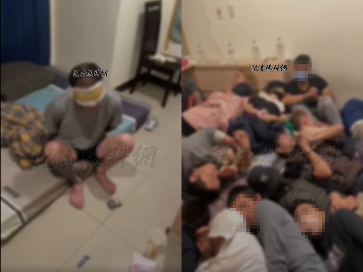 台版柬埔寨囚禁現場曝!逾20人交疊5坪小房間 遭蒙眼、手腳上銬 FotoJet 1