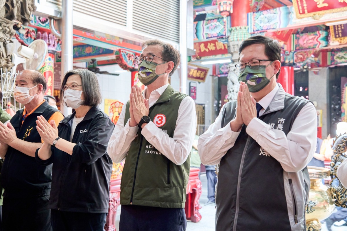 蔡英文8度赴桃園輔選 挺鄭運鵬讓龍潭飛龍在天 LINE ALBUM 2022 0.11.13 龍潭區客家後援會成立大會 221113