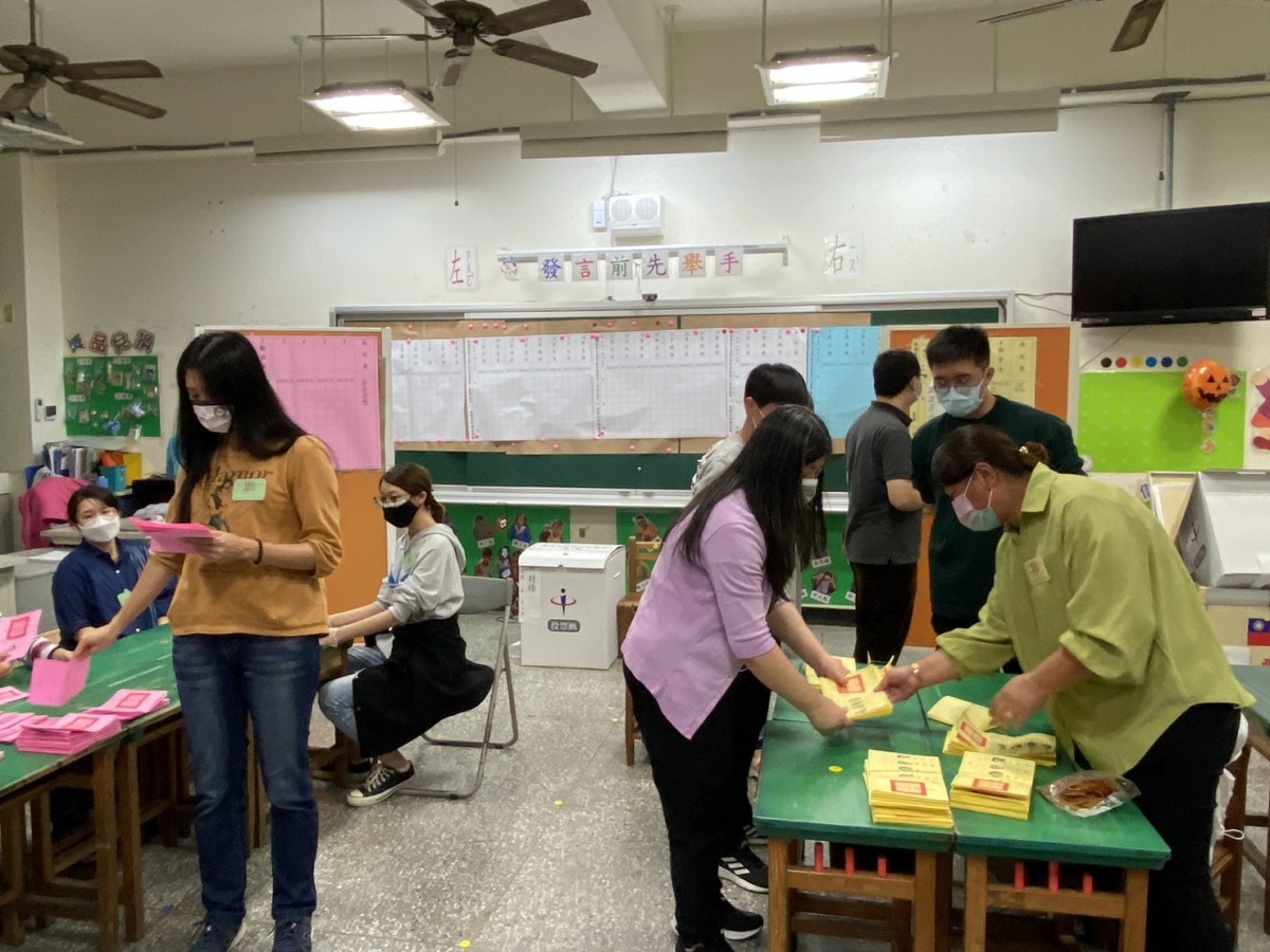 開票資料照。圖：諶志明攝 1