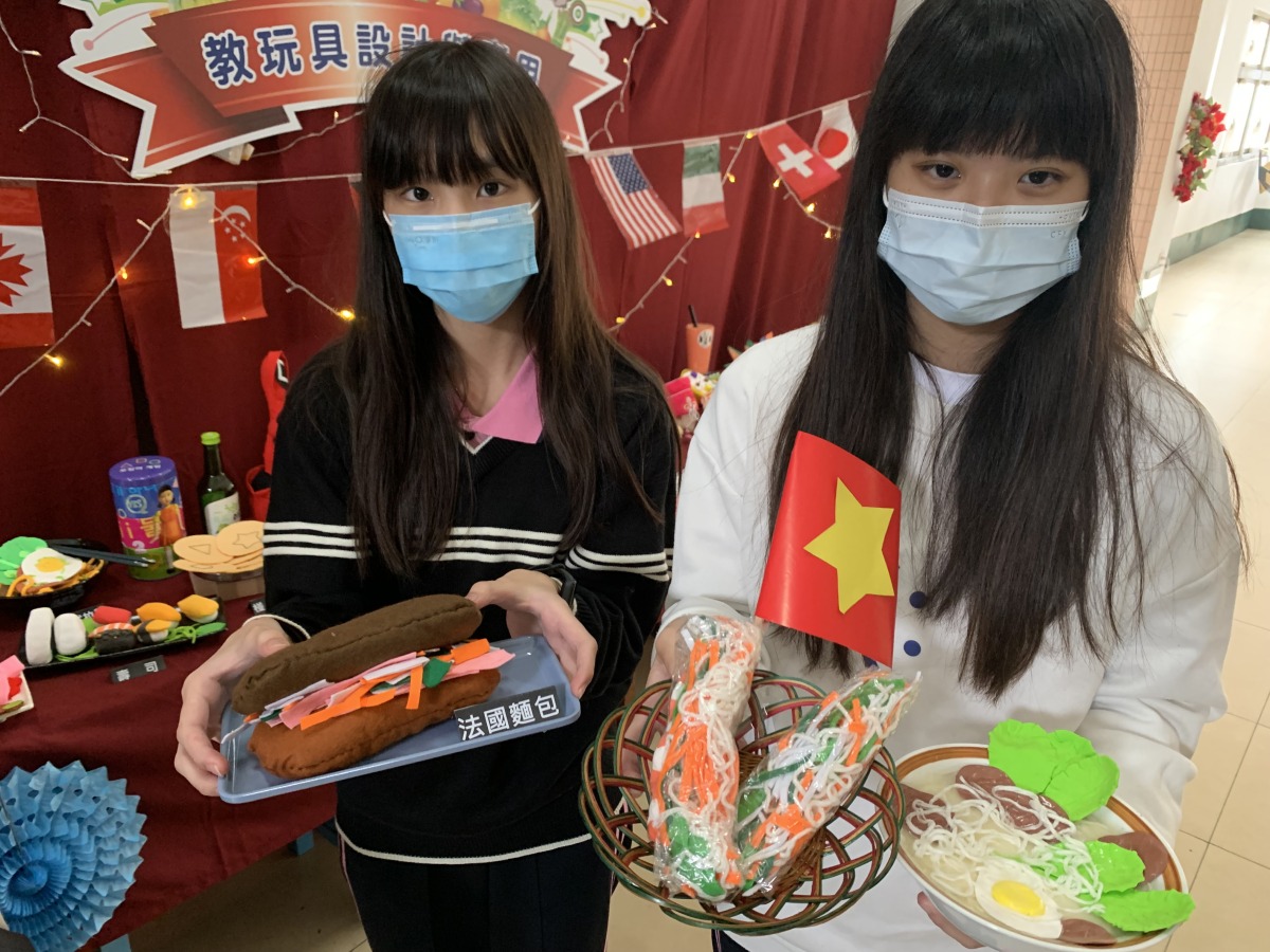 結合新住民文化 新生醫專幼保科打造創意美食教具 春捲與河粉
