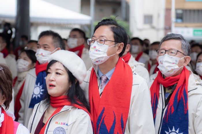 桃園元旦升旗 張善政:期許不分黨派一起為桃園努力 20230101115534590