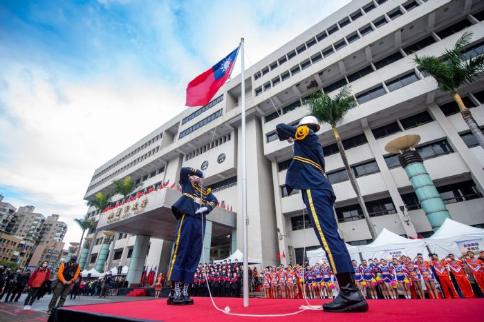 桃園元旦升旗 張善政:期許不分黨派一起為桃園努力 20230101115542358