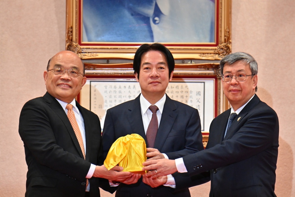 新閣揆陳建仁今上任 以服務人民為信仰 2023年1月31日行政院聯合交接典禮