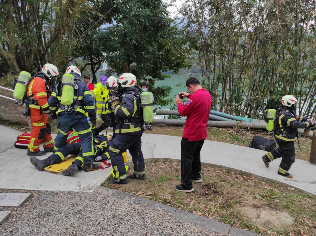 薑母島火災救援不易!桃消加強演練 居民裝住警器 LINE ALBUM 20230109薑母島兵推 230109 68