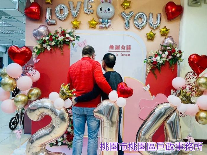甜蜜情人節 桃園186對新人結婚了 20230214133703850