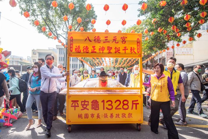 八德三元宮祈龜文化活動登場 創意龜競賽1500名額秒殺 20230219163440906