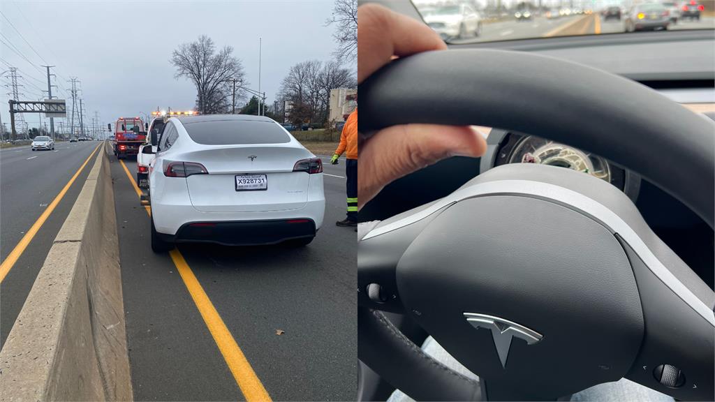 特斯拉買不到1週!高速公路上「方向盤掉了」 影片曝網嚇歪:起士做的?