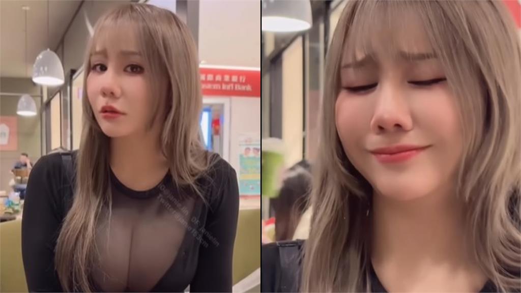 泥泥學姊示範「Sigma face」拋媚眼誘人 薄紗透視裝暗藏傲人上圍