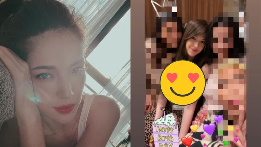 許瑋甯辣穿「低胸豹紋禮服」幫好友慶生 畫面曝光「極致線條」全被拍