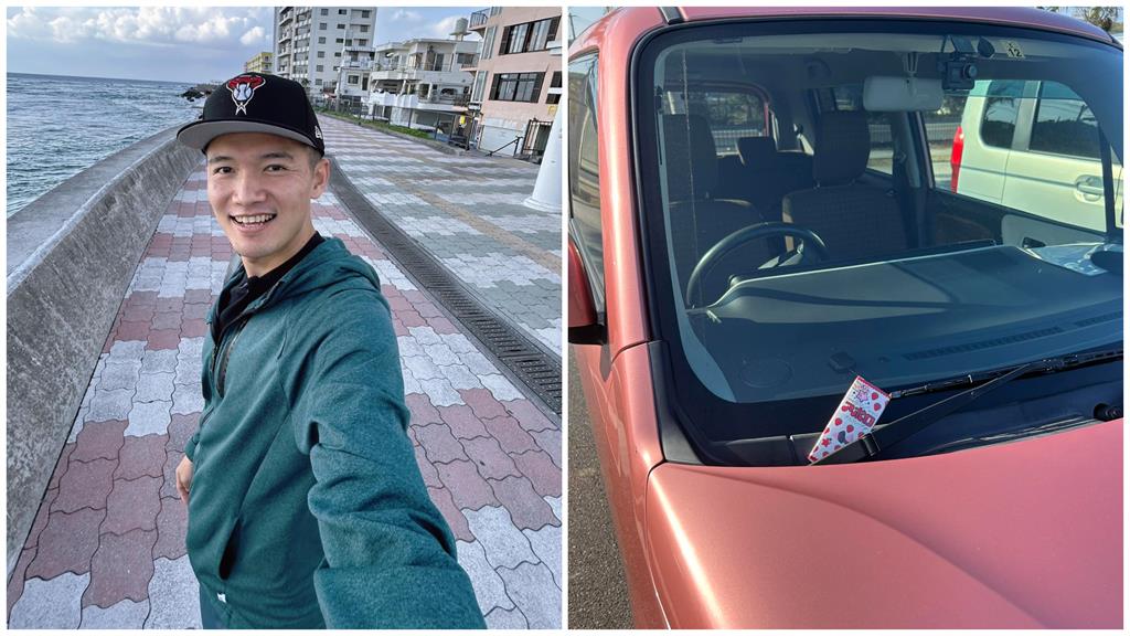 台南Josh被櫻花妹敲車窗 下車結局萬人稱羨